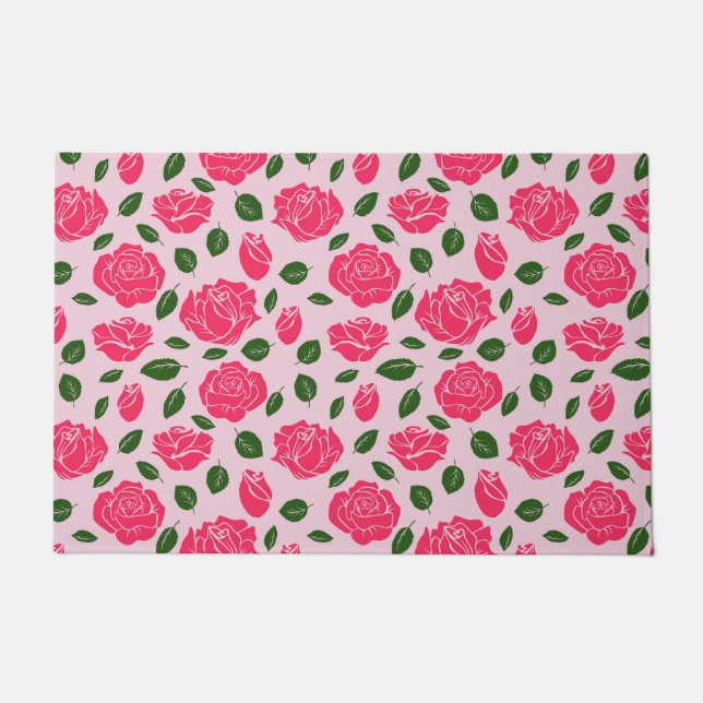 Roses on doormat (Front)