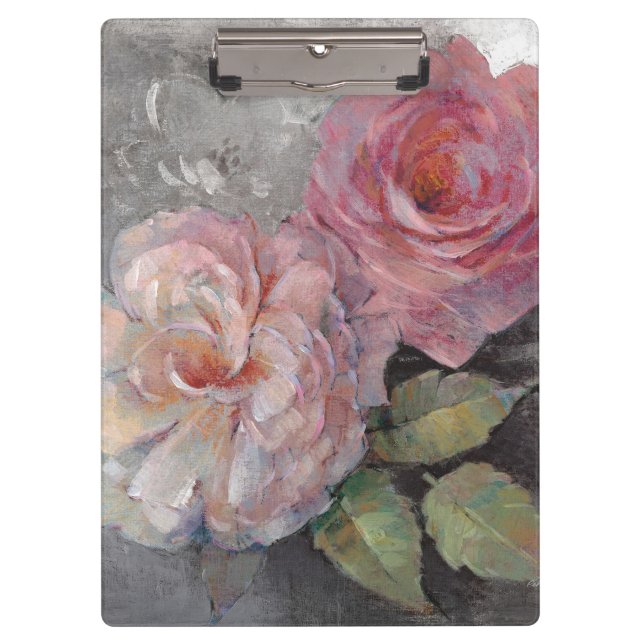 Roses on Grey Clipboard (Front)