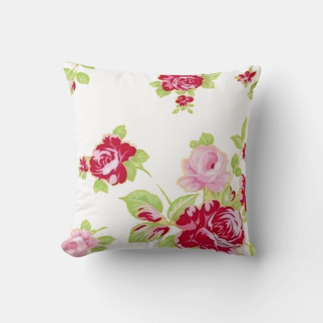 Roses On White Pillow (Front)