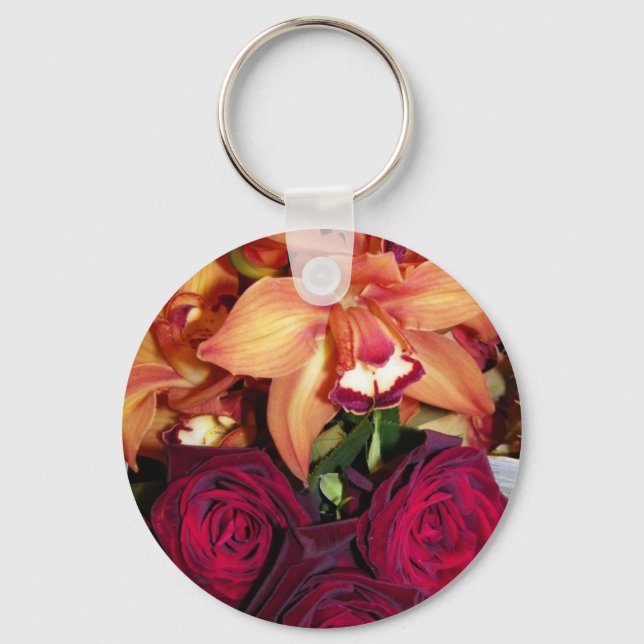 Roses & Orchids_ Keychain (Front)