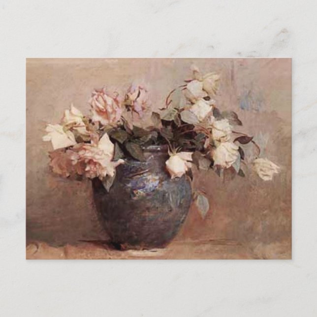 Roses pâles - Carte postale (Devant)
