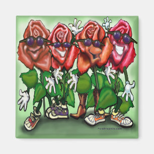 Roses Party Magnet