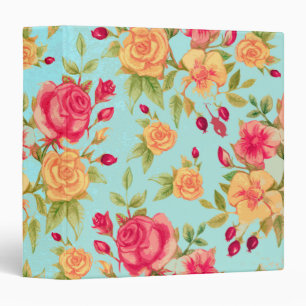 Roses Pattern Binder