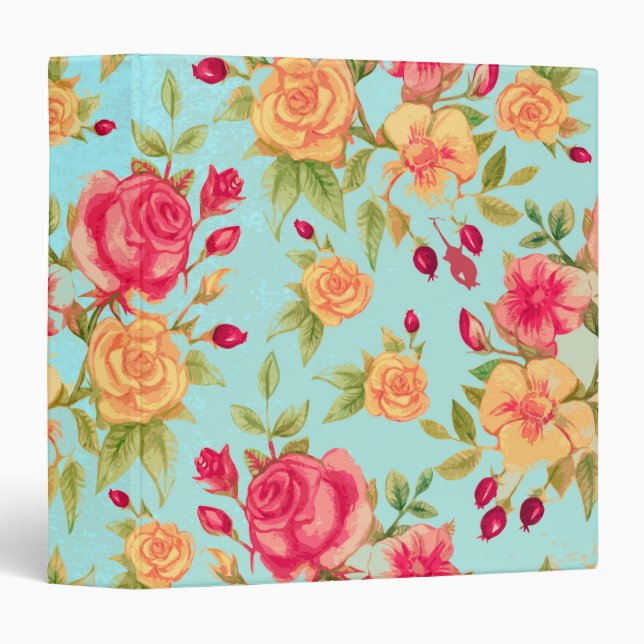 Roses Pattern Binder (Front/Spine)
