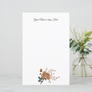 Roses Personalized Stationery