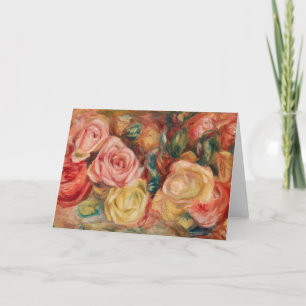Roses - Pierre Auguste Renoir Card