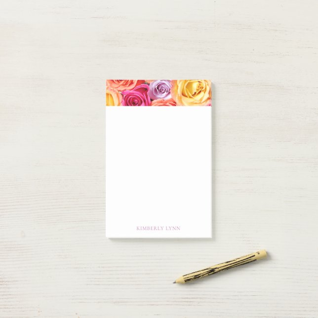 Roses Post-it Notes (On Desk)