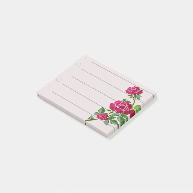 Roses  post-it notes (Angled)
