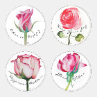Roses pour Dessous de verre Acrylique de Rose Prem