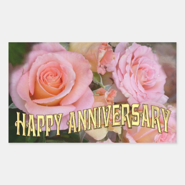 Roses pour mon amour ~ Stickers Merci (Devant)