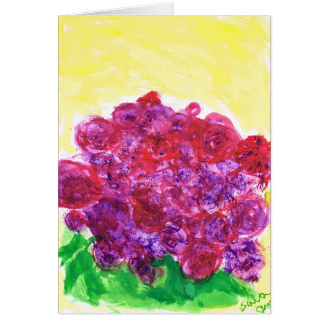 Roses pourpres et rouges (Devant)