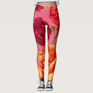 roses print leggings