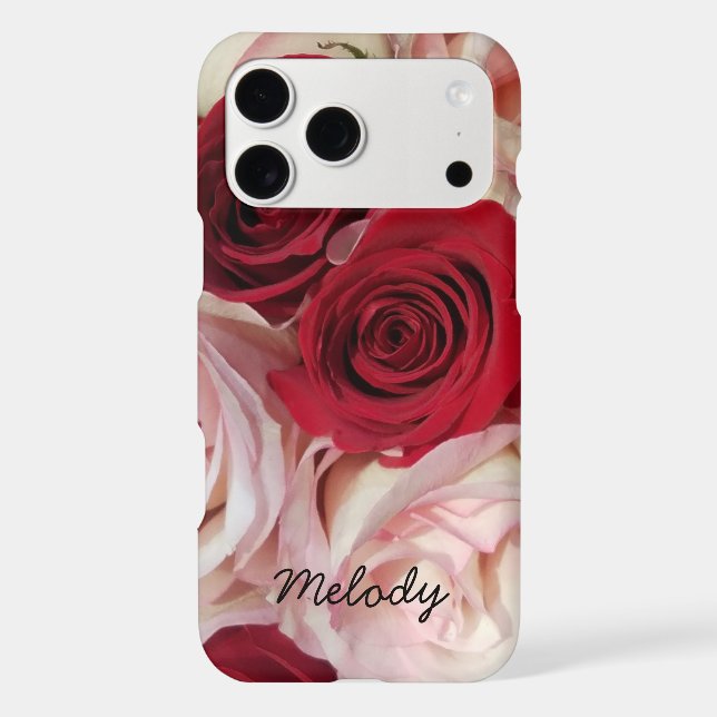 Roses red and pink blooms photo (Back)