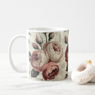 roses romantic coffee mug