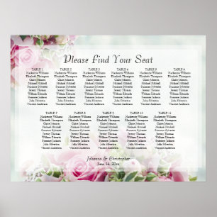 Roses roses 11 Tableau Mariage