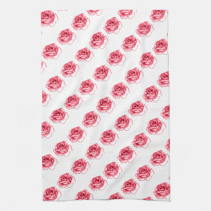roses roses rose serviette de cuisine
