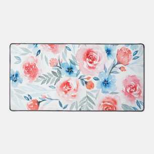 Roses Roses Roses Bleues Fleurs Aquarelle Motif Fl