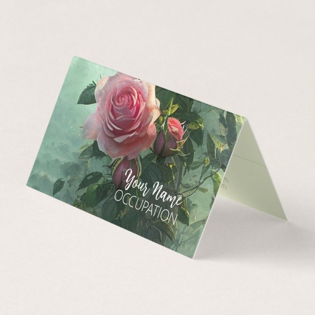 Roses roses roses - Carte de visite (Devant)