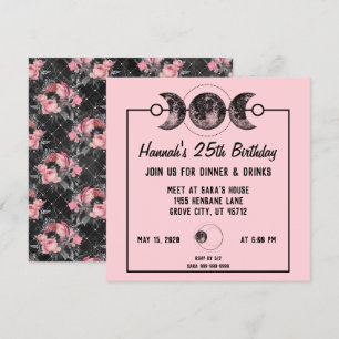 Roses roses roses élégantes Invitations d'annivers