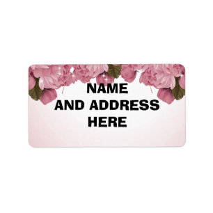 ROSES ROSES ROSES ÉTIQUETTES DE ADRESSE