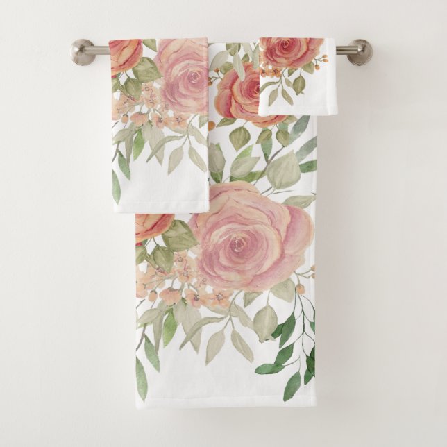 Roses roses roses rose vif victorienne aquarelle (En situation)