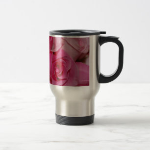 Roses roses - tasse de voyage