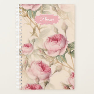 Roses roses Vintages Florales Planificateur