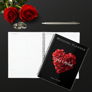 Roses Rouges en Forme de Cœur-Mariage