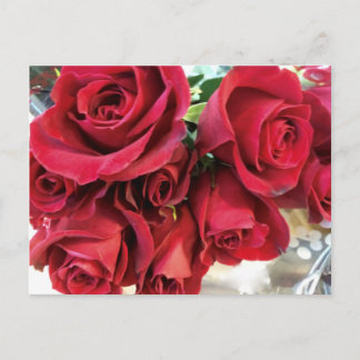Roses rouges Enregistrer la carte postale Date