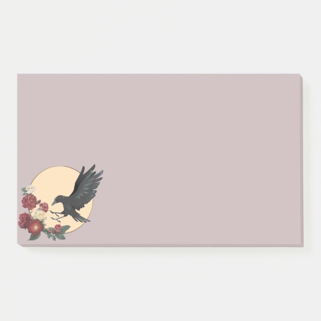 Roses Rouges et Post-it Corbeau (Devant)