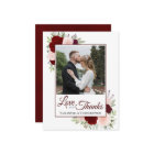 Roses rouges et roses Aimer & Merci Note Photo Mar