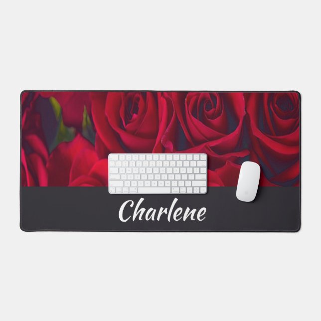 Roses rouges fraîches (Clavier et souris)