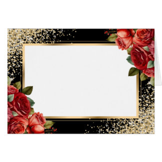 Roses Rouges Or Confettis Floraux