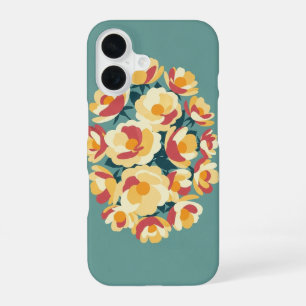 Roses Sauvages Vintage Stylisées iPhone 16 Case