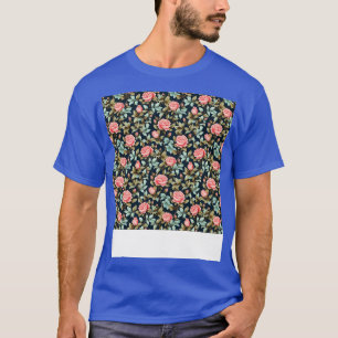 Roses Seamless Pattern Pretty Floral Flower Bud Th T-Shirt