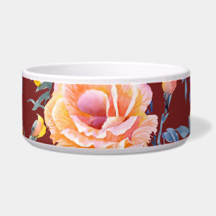 Roses, seamless, red background pattern