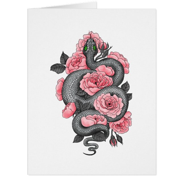 Roses serpent et pêche (Devant)