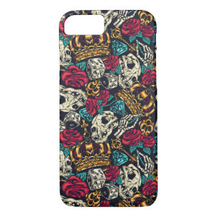 Roses, Skulls and Crowns Case-Mate iPhone Case