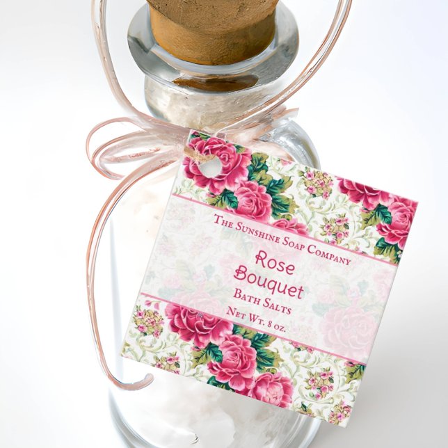 Roses Soap Cosmetics Bath Salts Tag (Creator Uploaded)