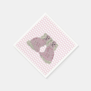 Roses Staffordshire Dogs Magnolia Napkin