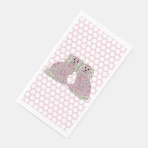 Roses Staffordshire Dogs Magnolia Napkin