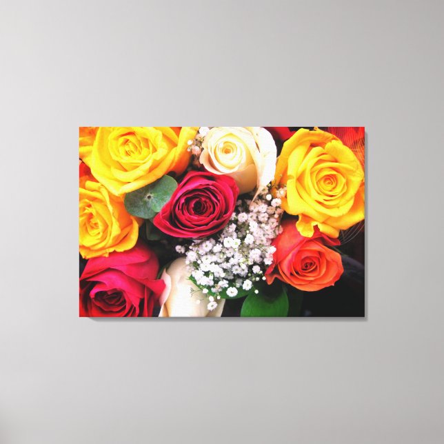 Roses Stretched Canvas Print (Front)