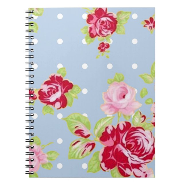 Roses Sur Carnet Bleu (Devant)