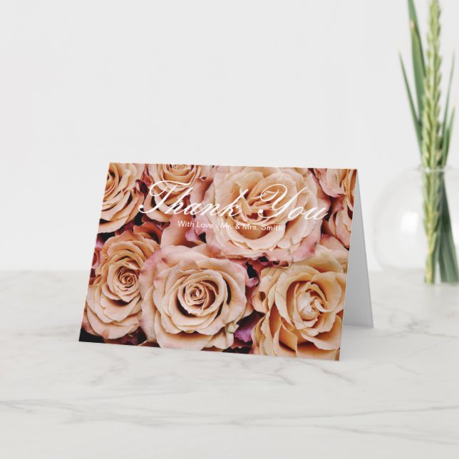 Roses Thank You Card (Front)