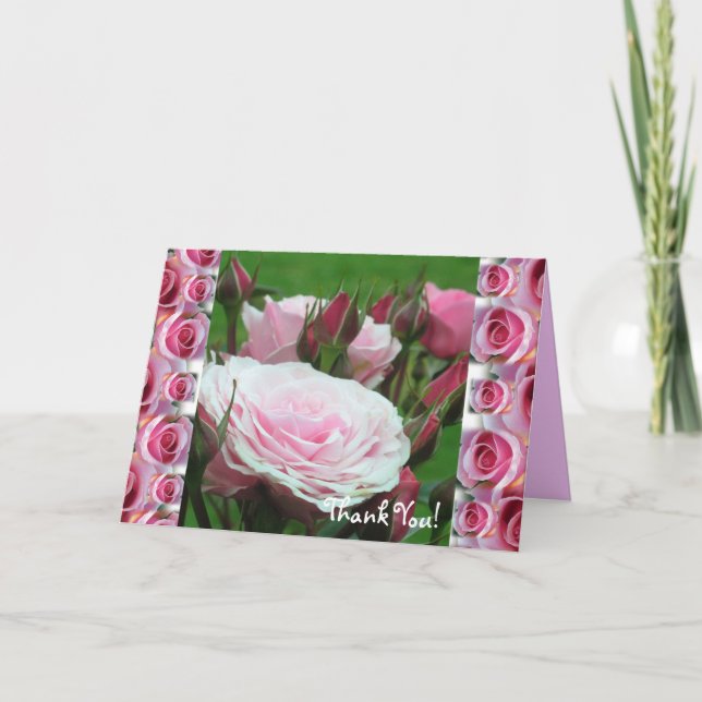 Roses Thank You Card (Front)