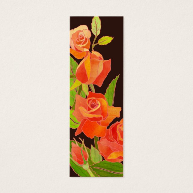 Roses:Thank You Gift Tag/Bookmark (Front)
