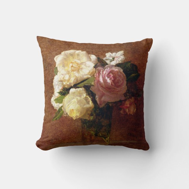 Roses Throw Pillow (Front)