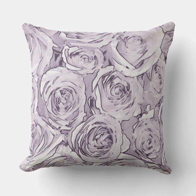 Roses Throw Pillow (Front)