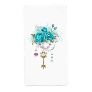 Roses turquoise avec touches