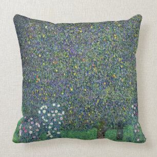 Roses under the Trees, c.1905 Throw Pillow